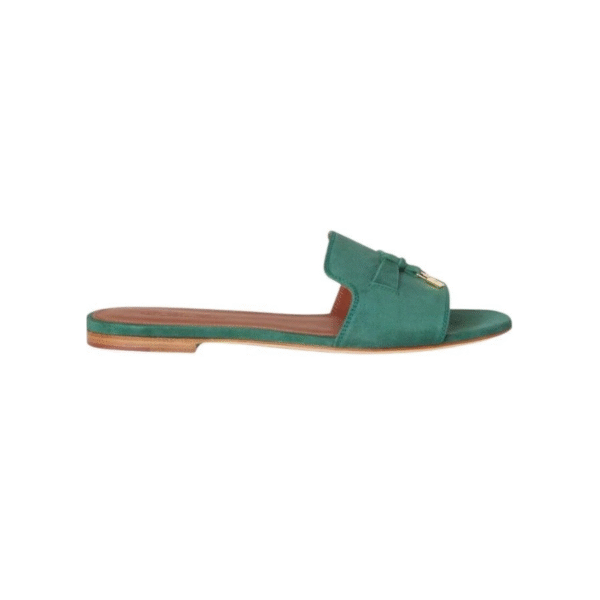 Loro piana Summer Charms Sandal Suede Goatskin Camu Fruit
