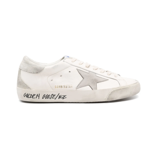 Golden Goose Super-Star leather gray suede star